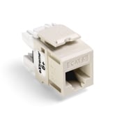 Leviton eXtreme 6+ QuickPort Connector - Modular insert - RJ-45 - light almond