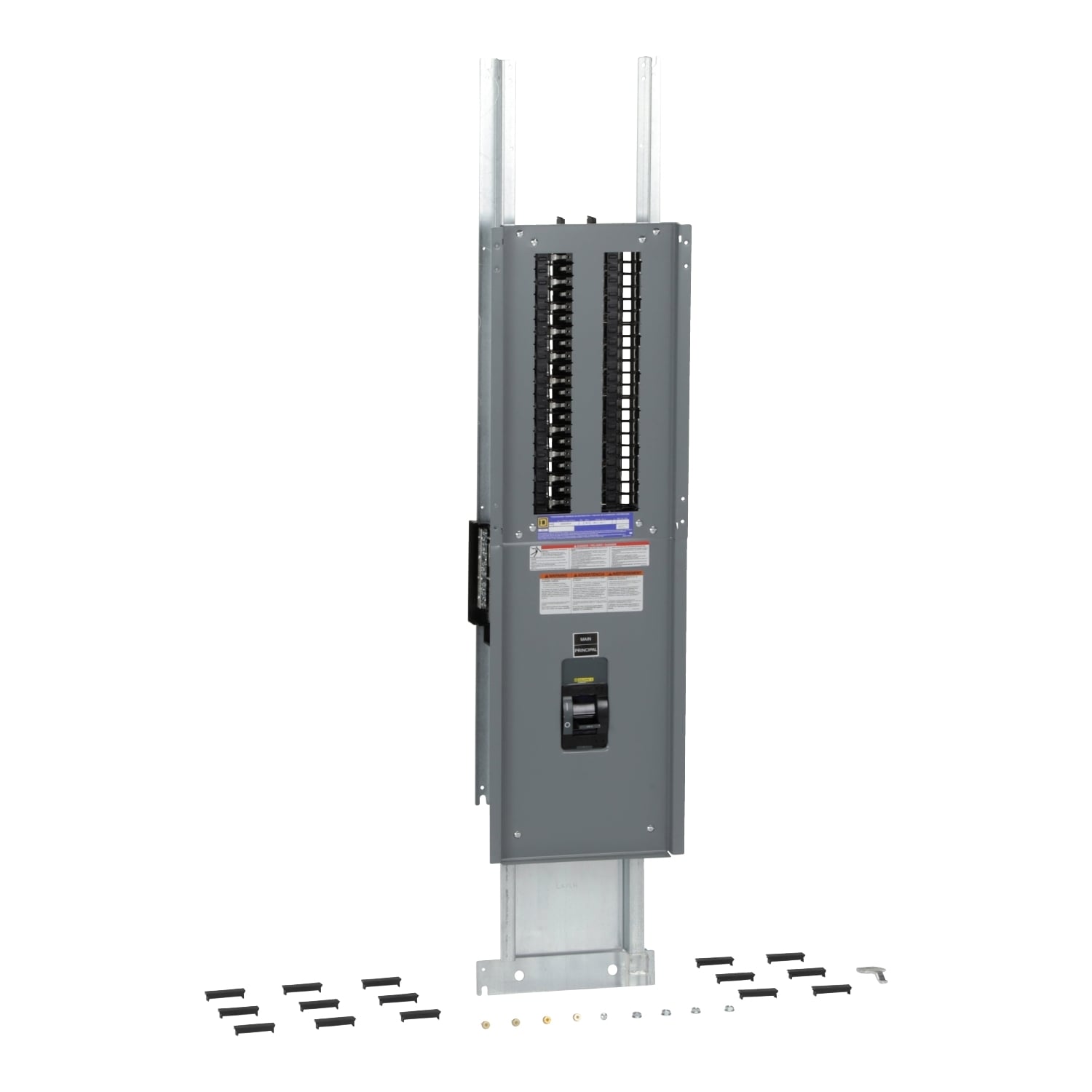Load center interior, QO, main breaker, 400A, Al bus, 42 pole spaces, 1 phase, 3 wire, NQ enclosure