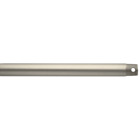 18 inch fan downrod (1 inch O.D.) suggested for 10 foot ceilings in Brushed Nickel
