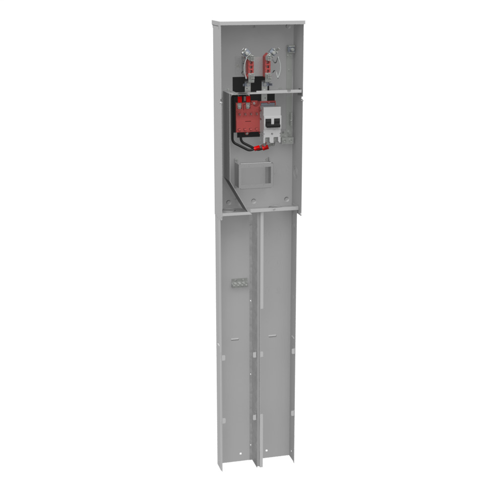 4 Terminal Ringless Plain Top Horn Bypass 1-200 Ampere Main Breaker Single Pedestal Pad Mount Direct Bury Commonwealth Edison Chicago Housing Authority