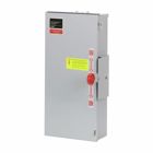 Eaton Heavy duty double-throw non-fused safety switch, 100 A, NEMA 3R, Painted galvanized steel, Non-fusible, Two-pole, Two-wire, 240 Vac, 250 Vdc