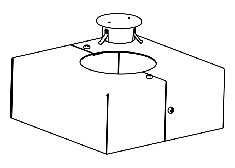 Poles 6 Inches Round Tapered 20Ft Base Cover & Cap Kit