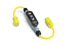 Super-Safeway In-Line Industrial GFCI, IP69K, Portable, Single Phase, Automatic Reset, NEMA 5-20 Plug and Receptacle, 20A, 120V, 0.61m (2.0') Cord Length