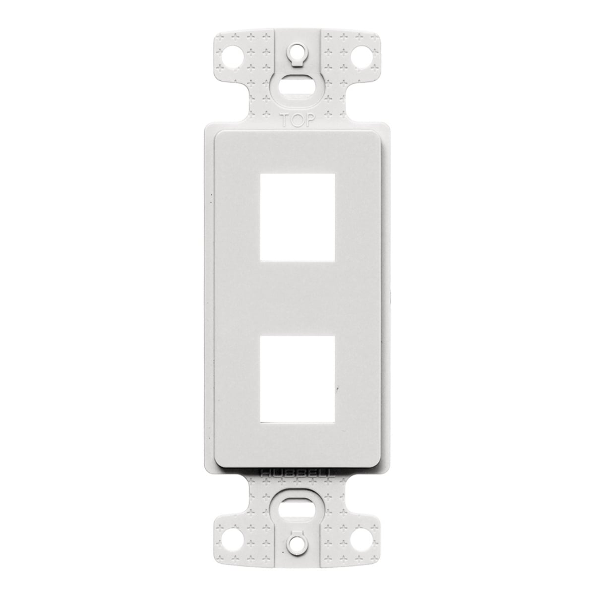 NetSelect Products, Plate Decorator Frame, Keystone, 2-Port, White