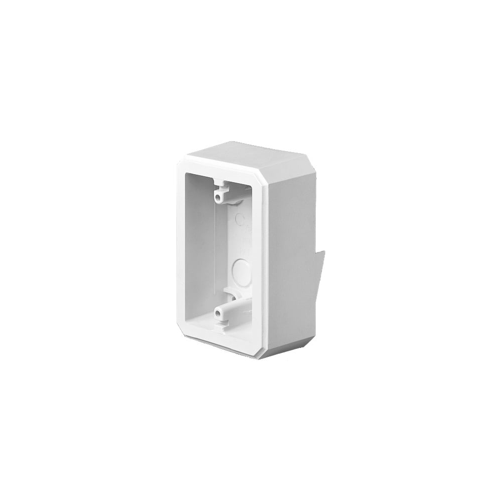 Weatherproof device box, one piece construction. Installs on Dutch Lap. 18.6 cu. in.