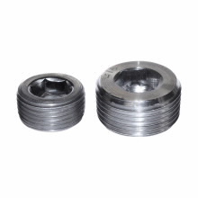 Eaton Crouse-Hinds series PLG conduit plug, Rigid/IMC, Stainless steel, 1", Recessed hex head