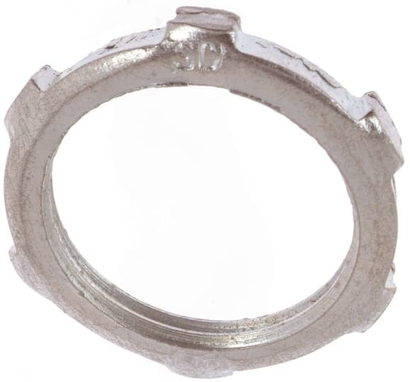 1 Inch, Steel Locknut-Zinc Plated, For Use with Rigid/IMC Conduit