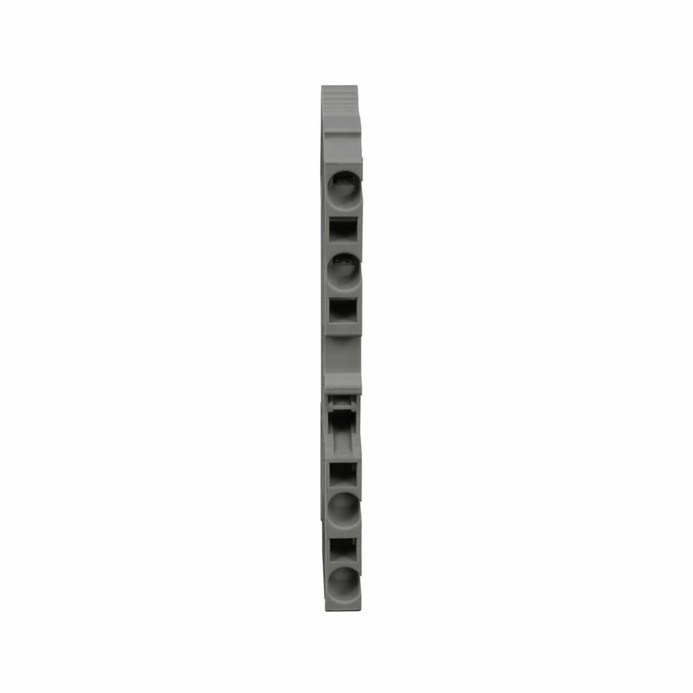 Eaton XB IEC terminal block, Spring Cage Connection Multi-Conductor Terminal Blocks, IEC-XB Series, IEC #28-12 AWG, EN #24-12, UL #26-12 AWG, Four-wire, Gray