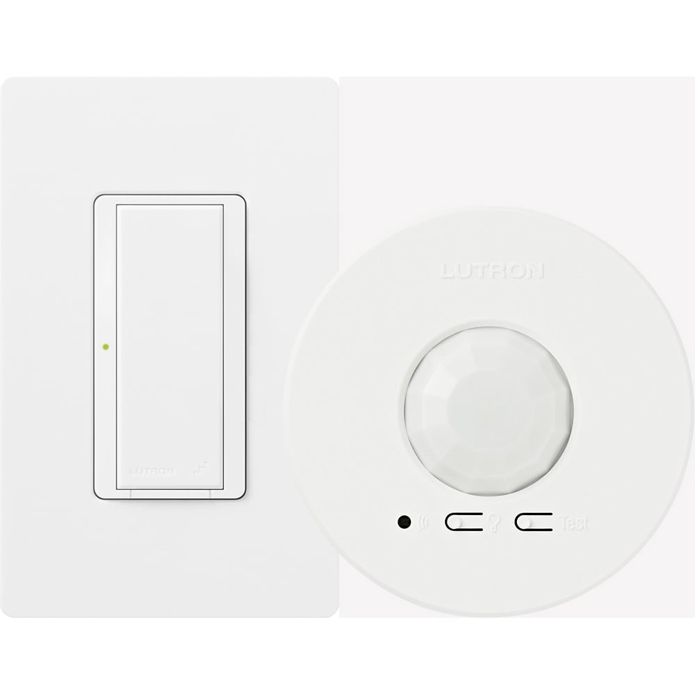 Energi TriPak package, Includes: 1 Maestro Wireless 8A no neutral switch, 1 Claro 1-gang faceplate, 1 Radio Powr Savr wireless CLNG mount vacancy sensor. Vive enabled