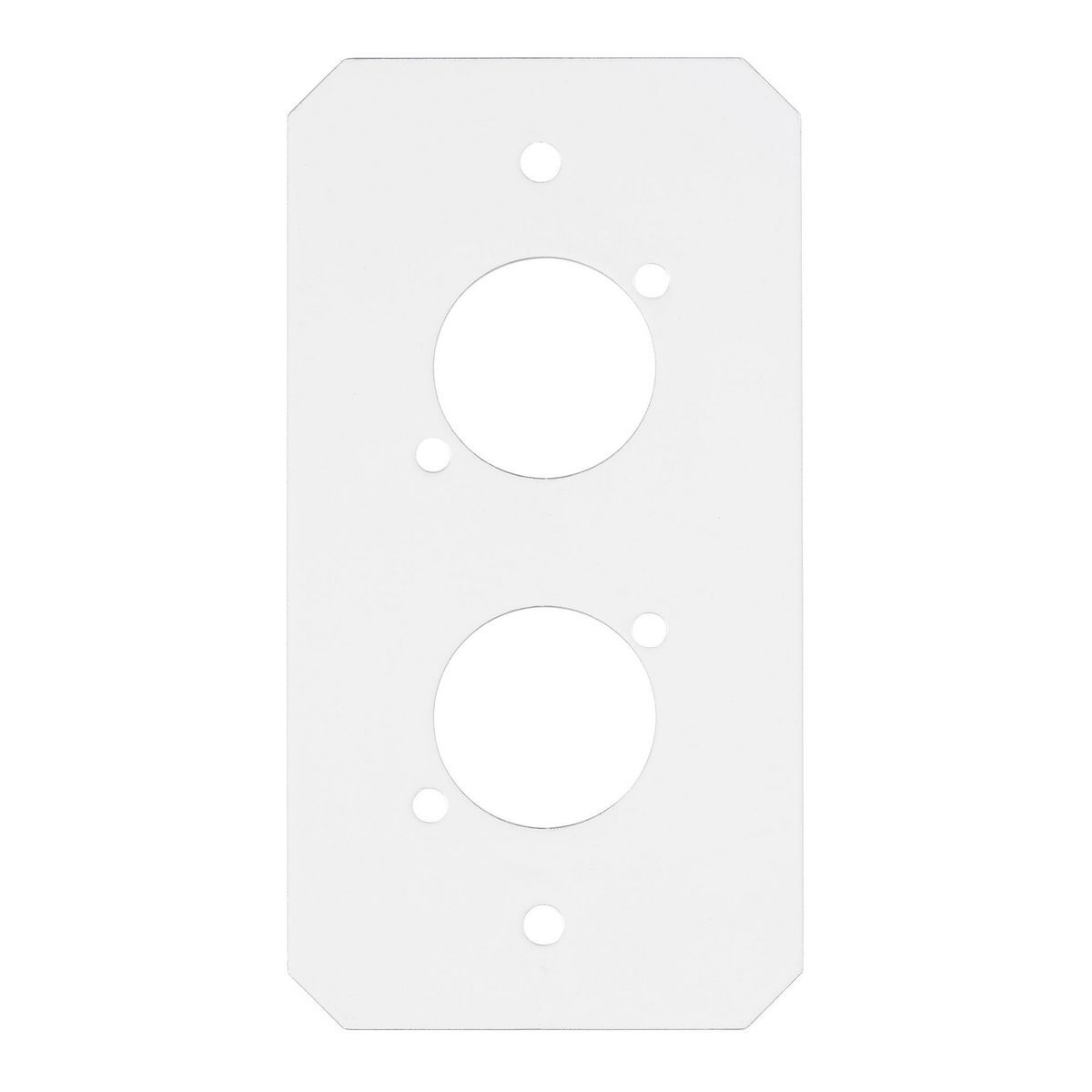 Fire Rated Poke Throughs, Recessed 10" Series, Sub Plate, Center, Single Gang, (2) XLR Openings
