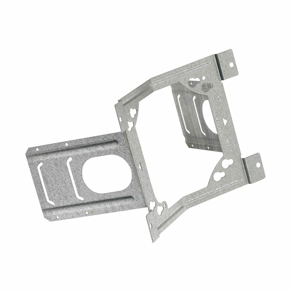 Eaton B-Line series box support fasteners, Ruff-IN products, 1" Height, 1" Length, 1" Width, 0.363lbs, Stud size: 4", 3.5" and 2.5", Double sided box support bracket, Pre-galvanized
