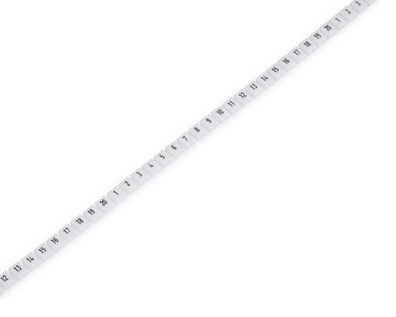 Mini-WSB Inline; for Smart Printer; 1700 pieces on roll; stretchable 5 - 5.2 mm; plain; snap-on type; white