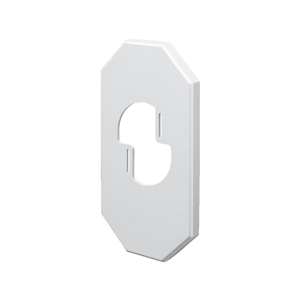 Accommodates light fixtures with mounting bracket up to 12". 13-1/2 x 7.21 mounting surface. For use with Arlington siding blocks part numbers 8131, 8141, 8151, 8161, 8171, 8141DBL.