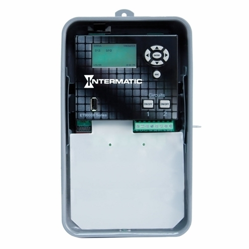 The 2-Circuit 365-Day Astronomic Time Switch in a Type 3R Steel Enclosure 365-Day Astronomic Energy Control enables independent programming for each day of the year to provide flexibility for applications where load switching differs frequently. The time switch provides dependable and uncomplicated performance, plus to-the-minute programming for accurate load control and reduced energy costs. Holiday or exception programming is available to allow temporary overrides of repeating schedules. Control buttons provide manual control of each circuit independently, regardless of the operating mode. The time switch features a 100-hour supercapacitor to provide time keeping and automatic carryover without the need for a battery. External devices, such as wall switches and occupancy sensors, can be used as input signals to the time switch, allowing a manual ON, timed OFF capability. Programming is simplified by a USB port for easy copying and backups.