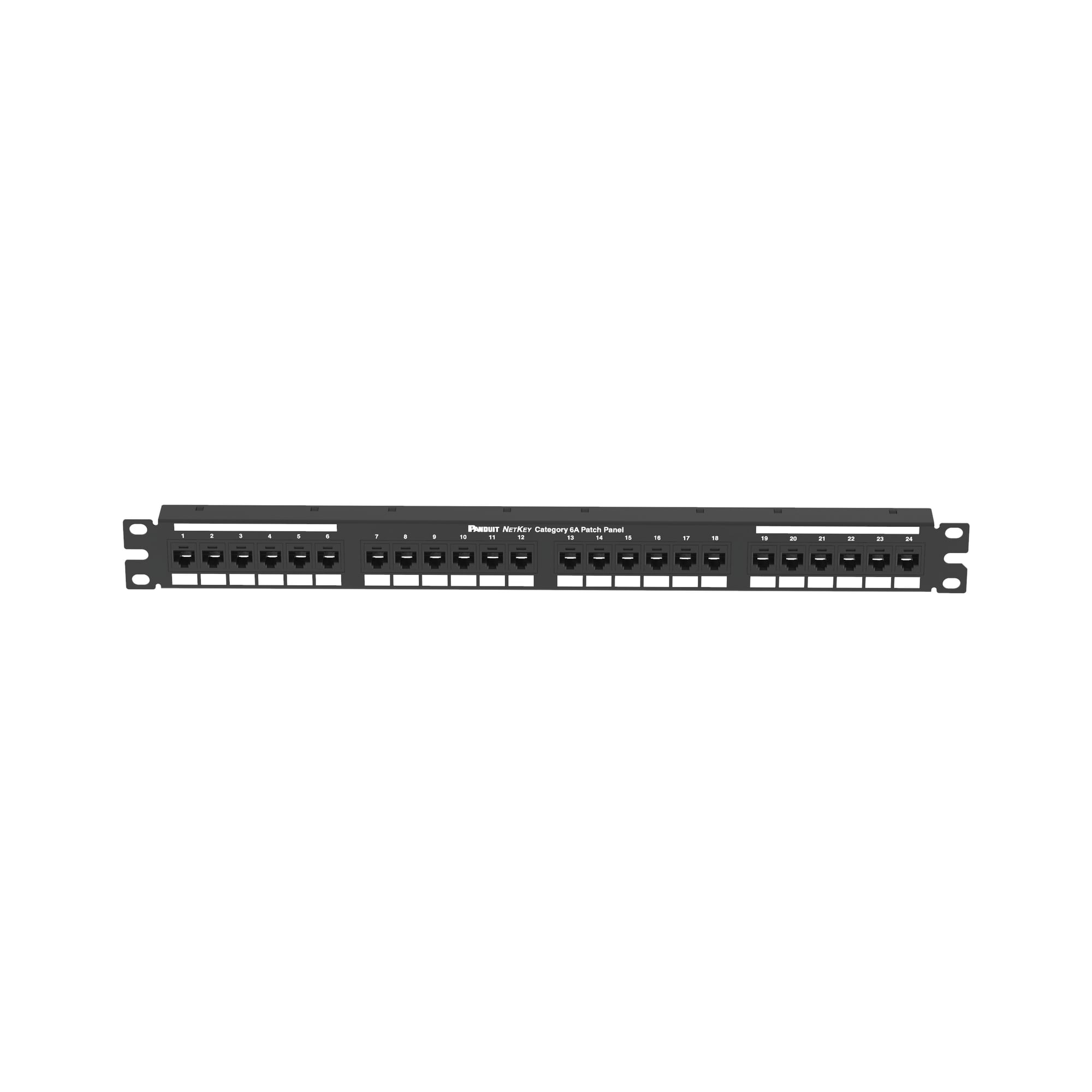 NK Punchdown Patch Panel, Cat 6A, Flat,