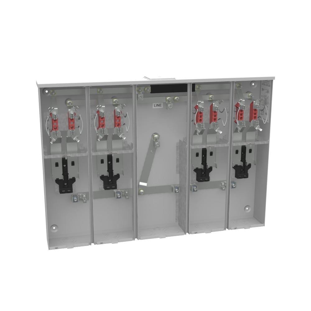 U5904-X-KK-K1 4 Term, Ringless, Large Closing Plate, Horn Bypass, 4 Position, 4-125 Amp, Main Breaker Provision, Single Connector, 6-350 kcmil