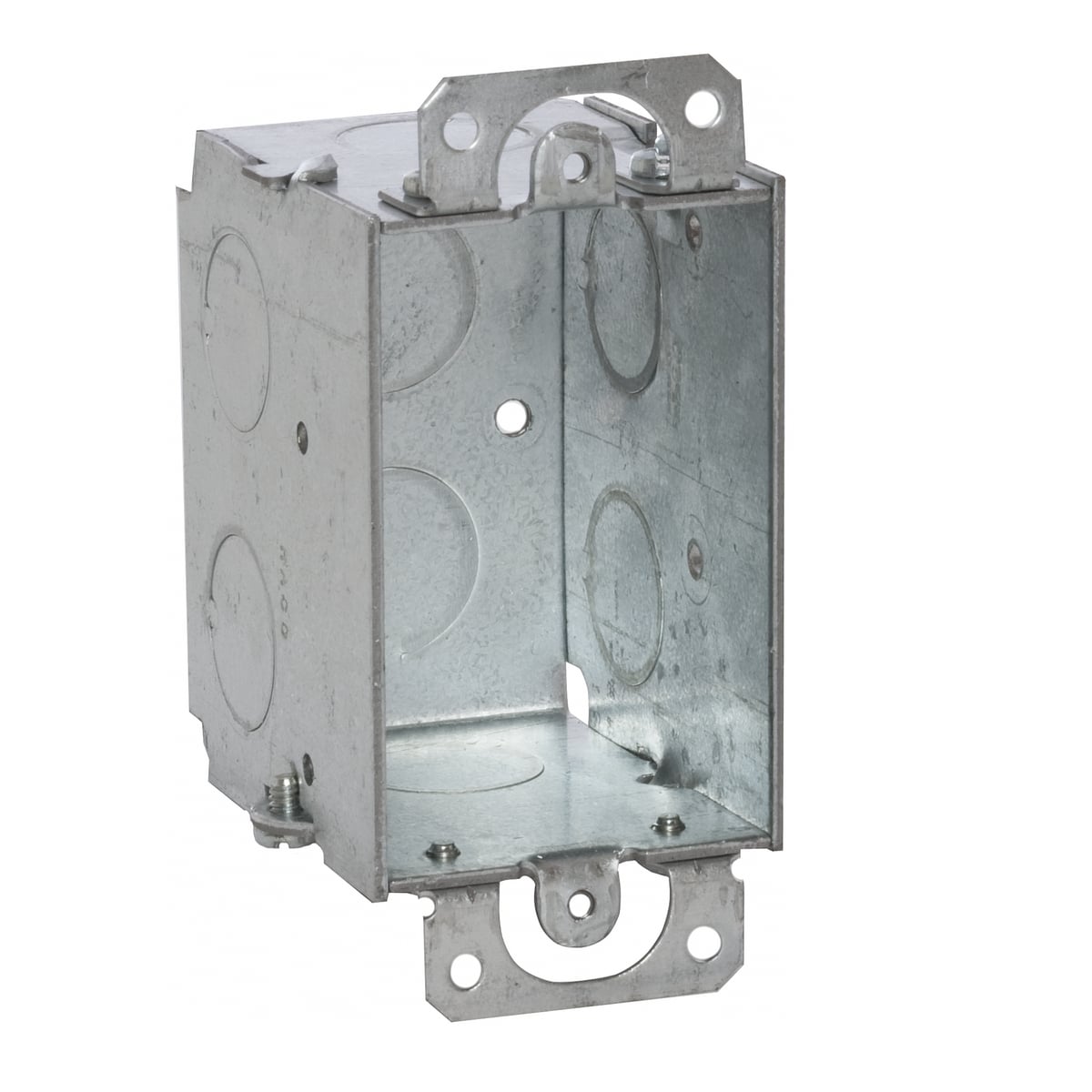 2-1/2 In. Deep Switch Boxes - Gangable with Conduit KO's, Plaster Ears1/2KO