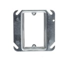 One Gang Square Device Cover, 4 Cubic Inches, 4 Inch Square x 5/8 Inch Raised, Pre-Galvanized Steel