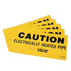 Freeze Free, Accessories, Heated Pipe Caution Labels, 5 per bag