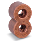 E-Z-Ground Figure 8 Copper Compression Ground Rod Tap Connector for Cable Range 300 - 500 kcmil, Ground Rod 5/8 Inch, 2-5/16 Inches
