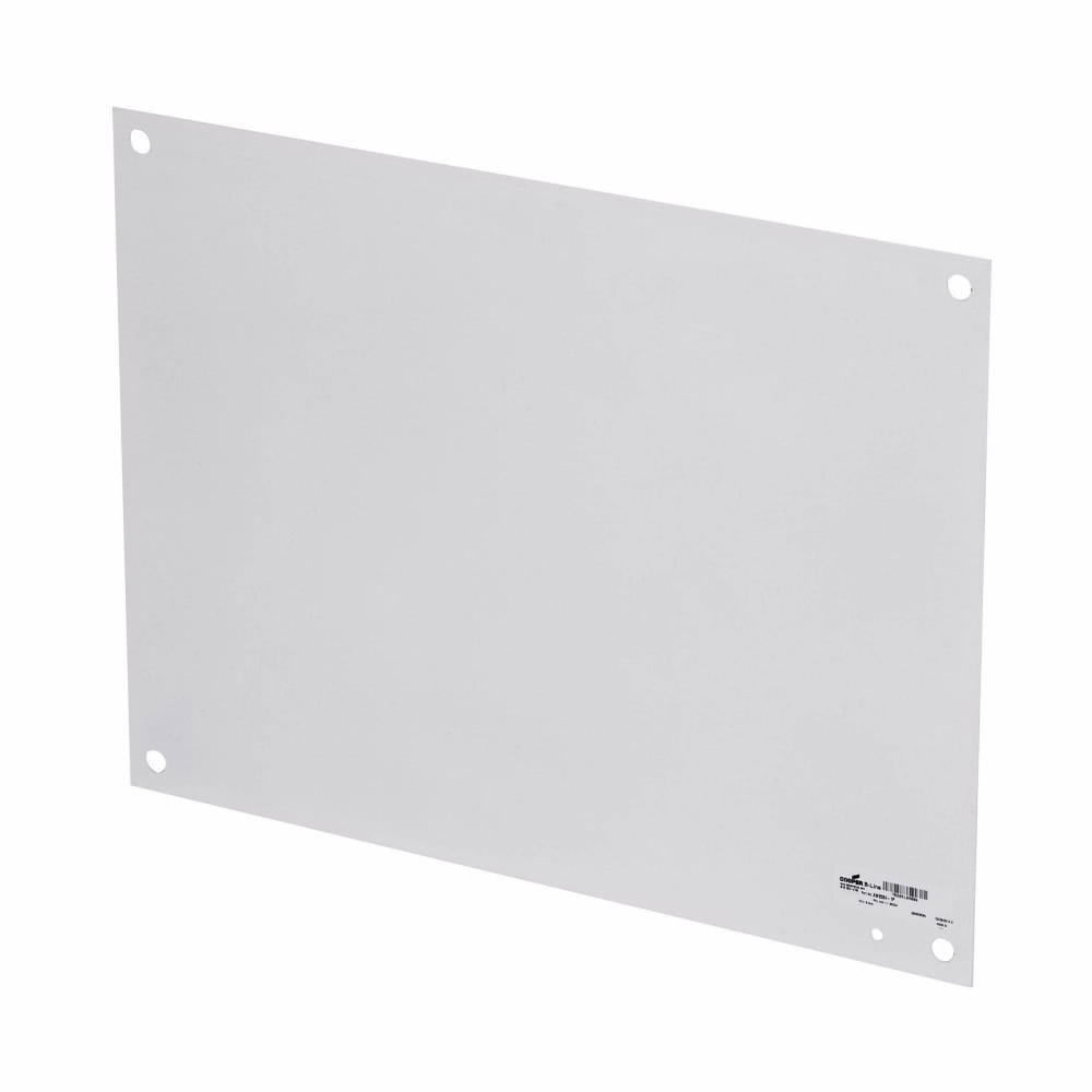 Eaton B-Line series premier series accessories, NEMA 1, White powder coated, Steel, Type 1 medium enclosure and NEMA flat panels, Premier series accessories, Panel, 14 gauge
