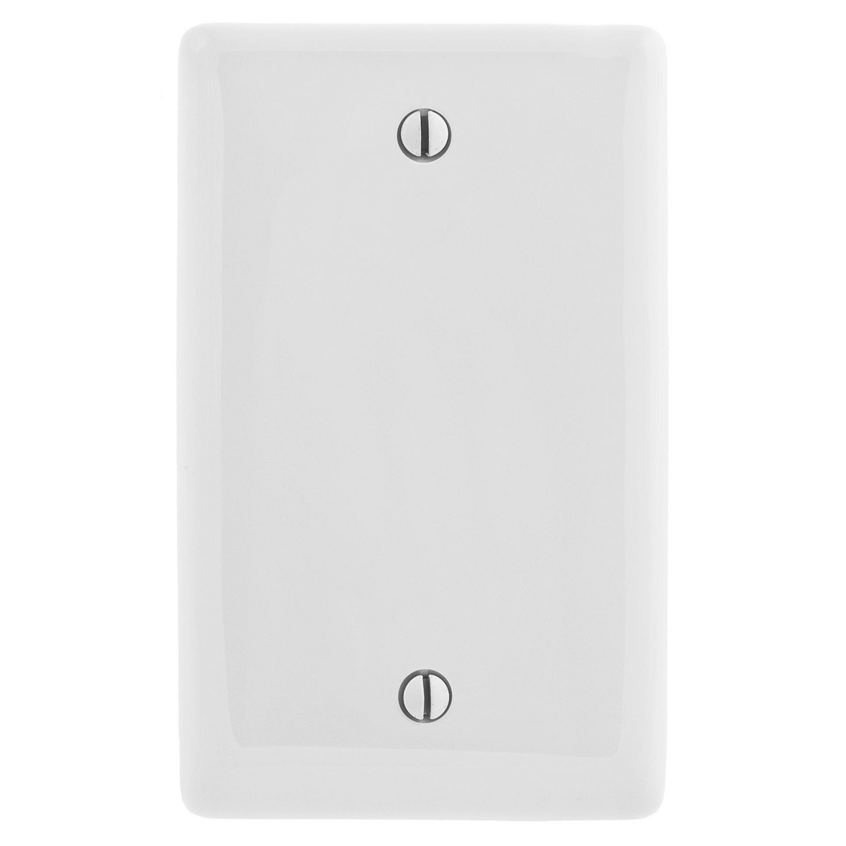 Wallplates and Box Covers, Wallplates,Nylon, 1-Gang, Jumbo, Blank, White