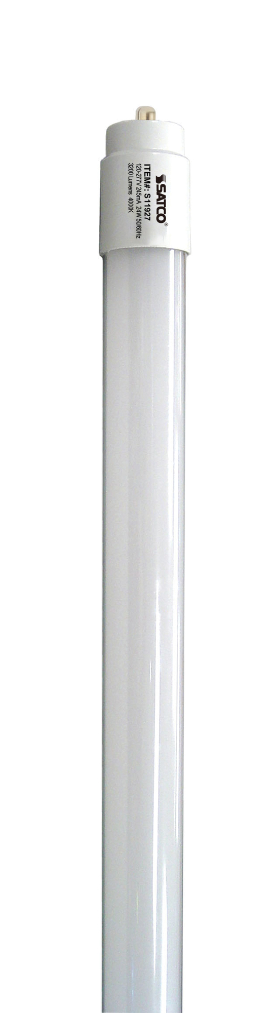 24 Watt T8 LED Lamp - Single Pin Base 4000K 50,000 Average Rated Hours - 3200 Lumens Type B 6 ft. Double Ended Bypass
