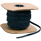 Cable Management, Velcro Fasteners, Light Duty, .50" X 75' Roll, Black
