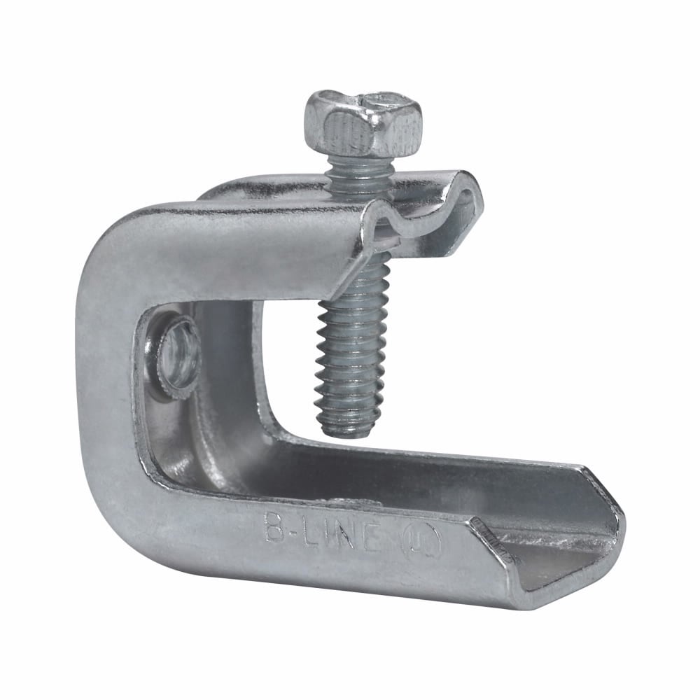 Eaton B-Line series beam fasteners, Beams, 1" Height, 1" Length, 1" Width, 0.285lbs, Beam fasteners, .75" Max mount size, 0.38"-16 rod size, 200 lbs load capacity