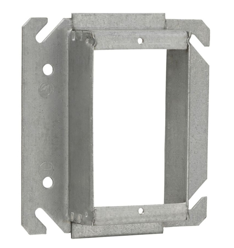 TP522 Thepitt 1-Device Tile Wall Box Cover, 4 in L x 4 in W, Raised Surface Cover, Steel