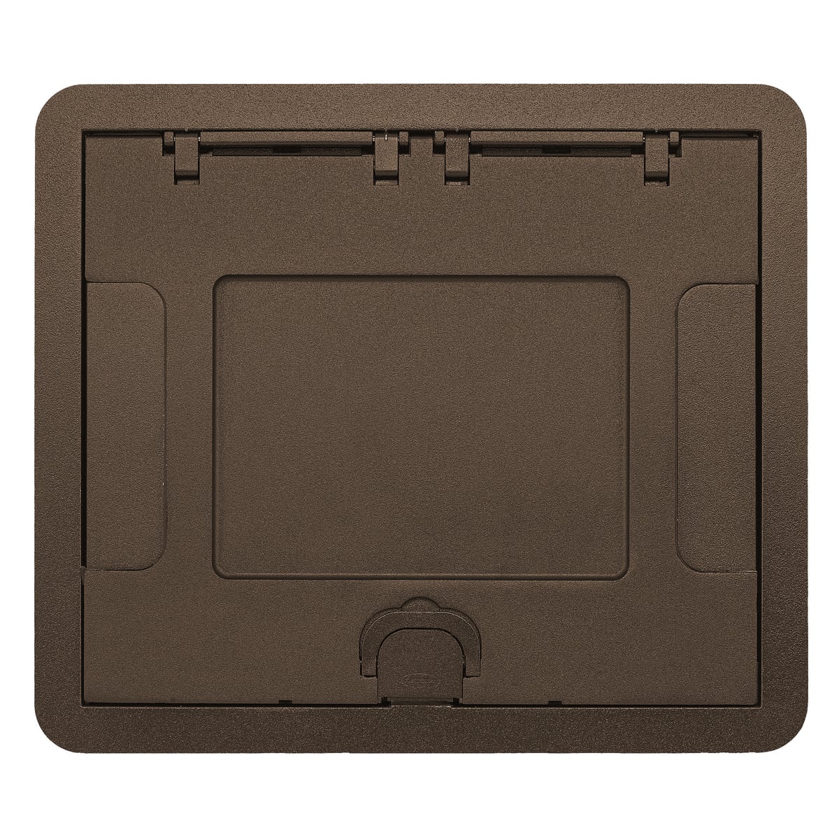 Concrete Floors, Recessed, CFB6G & CFB10G Rectangular Series, Surface Cover Assembly, Bronze Powder Paint Finish with Floor Insert