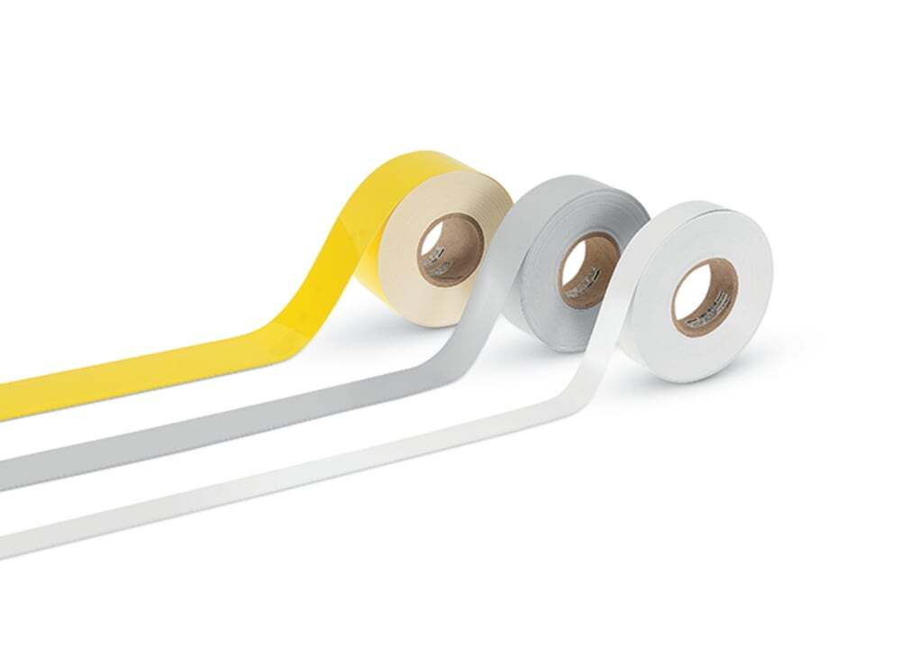 Marking strips; for Smart Printer; permanent adhesive; 30 mm; silver-colored
