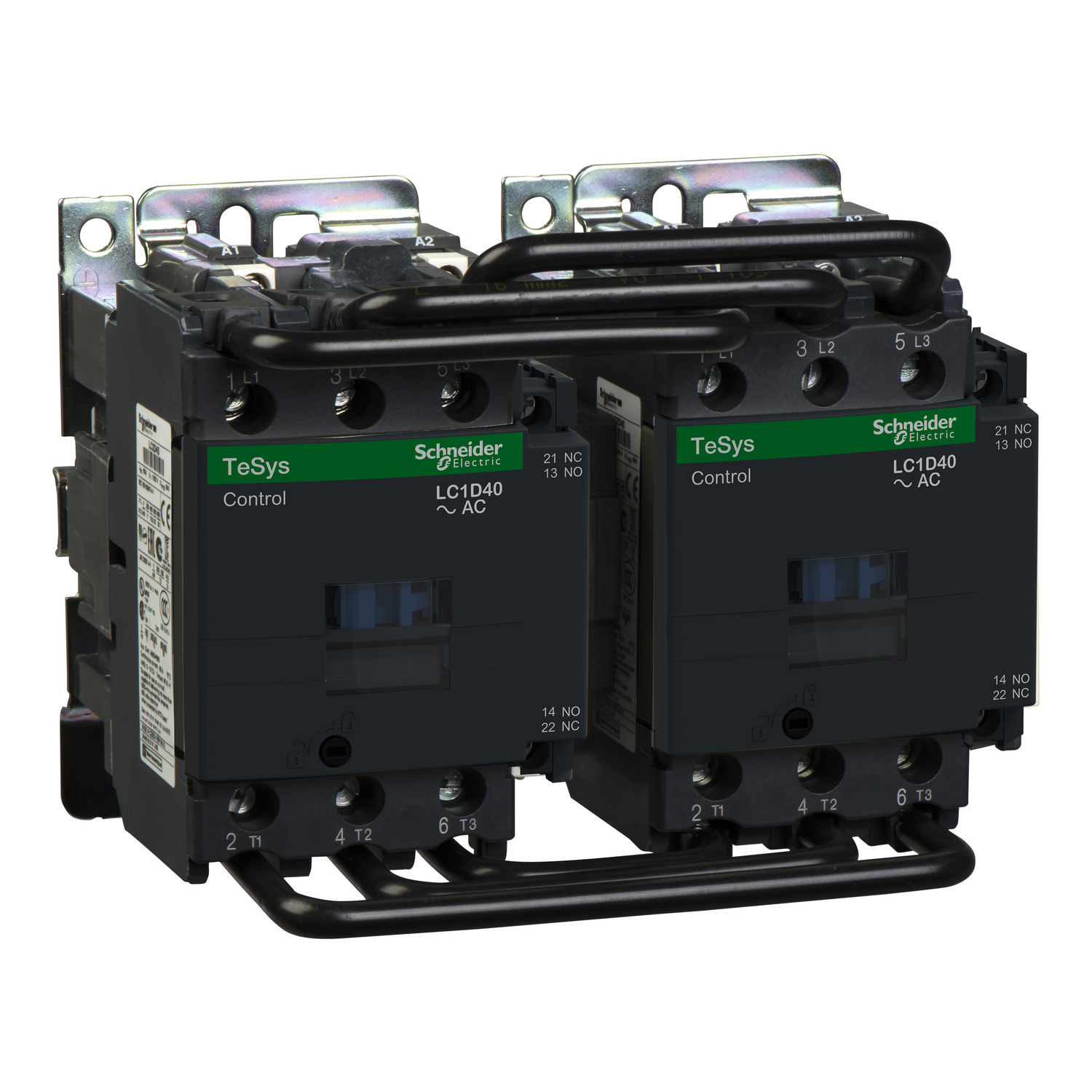 Reversing Contactor, TeSys Deca, 3P(3NO), AC-3, <= 440V, 40A, coil 110V AC
