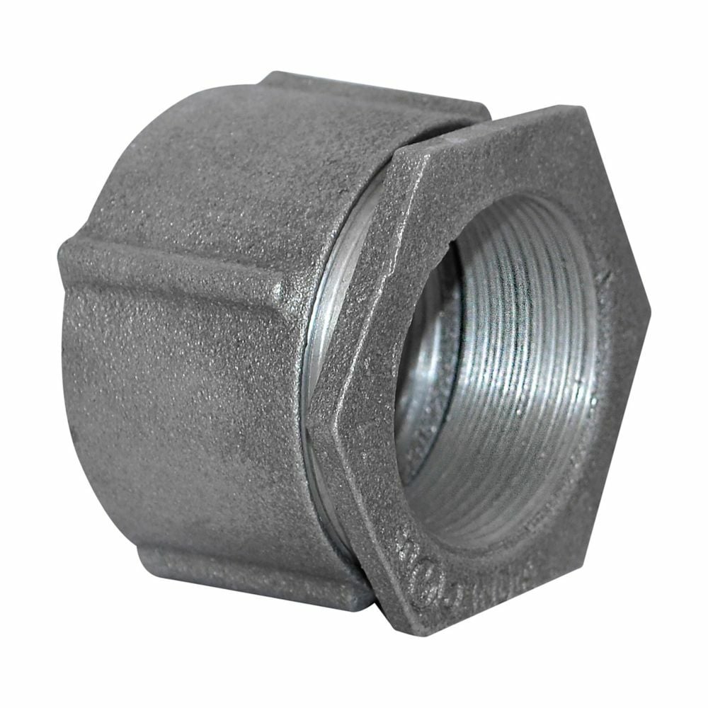 Eaton Crouse-Hinds series three-piece conduit coupling, Rigid/IMC, Aluminum, Concrete tight, 3-1/2"