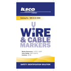 Stick-On Wire Marker Book, Vinyl Cloth, White Color, Text 46-90, 480 Markers Per Book