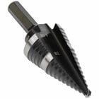 Step Drill Bit #11 Double-Fluted 7/8 to 1-1/8-Inch, Two flutes on this Step Drill Bit cut faster and keep bit cooler