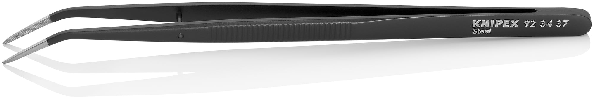 Steel Gripping Tweezers-Pointed Tips, 6 in., 0.80 mm TT, 0.80 mm TW
