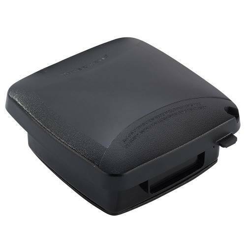 Extra-Duty Plastic In-Use Weatherproof Cover, Double-Gang, Vrt, 2.25" Black