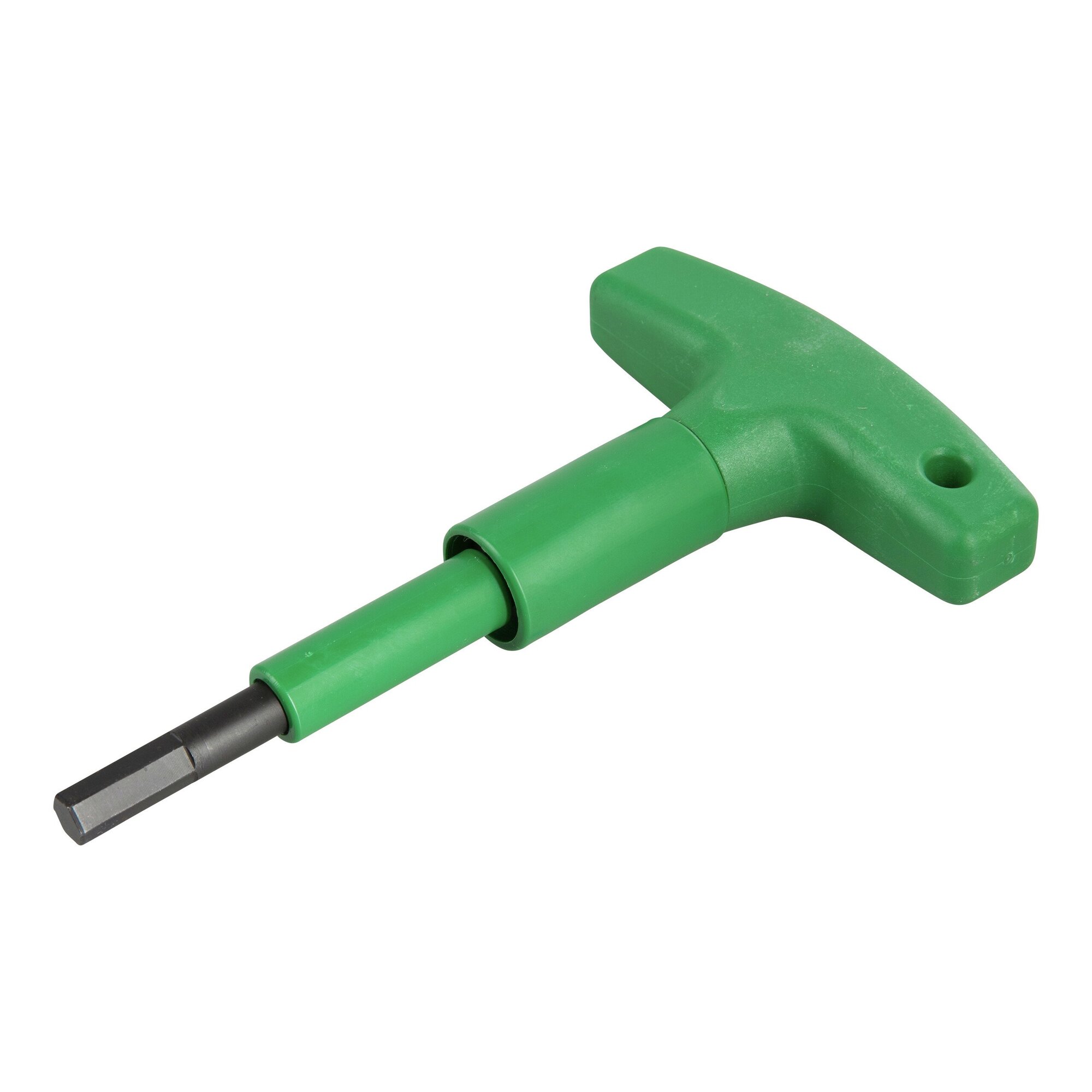 Allen wrench; with a partially insulated shaft; with anti-rotation protection; green