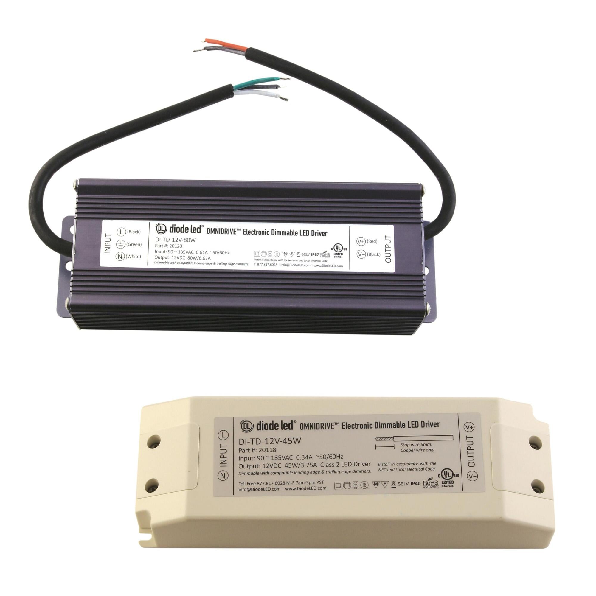 DI-TD-24V-30W OMNIDRIVE Electronic Dimmable Driver, 24V DC, 30W