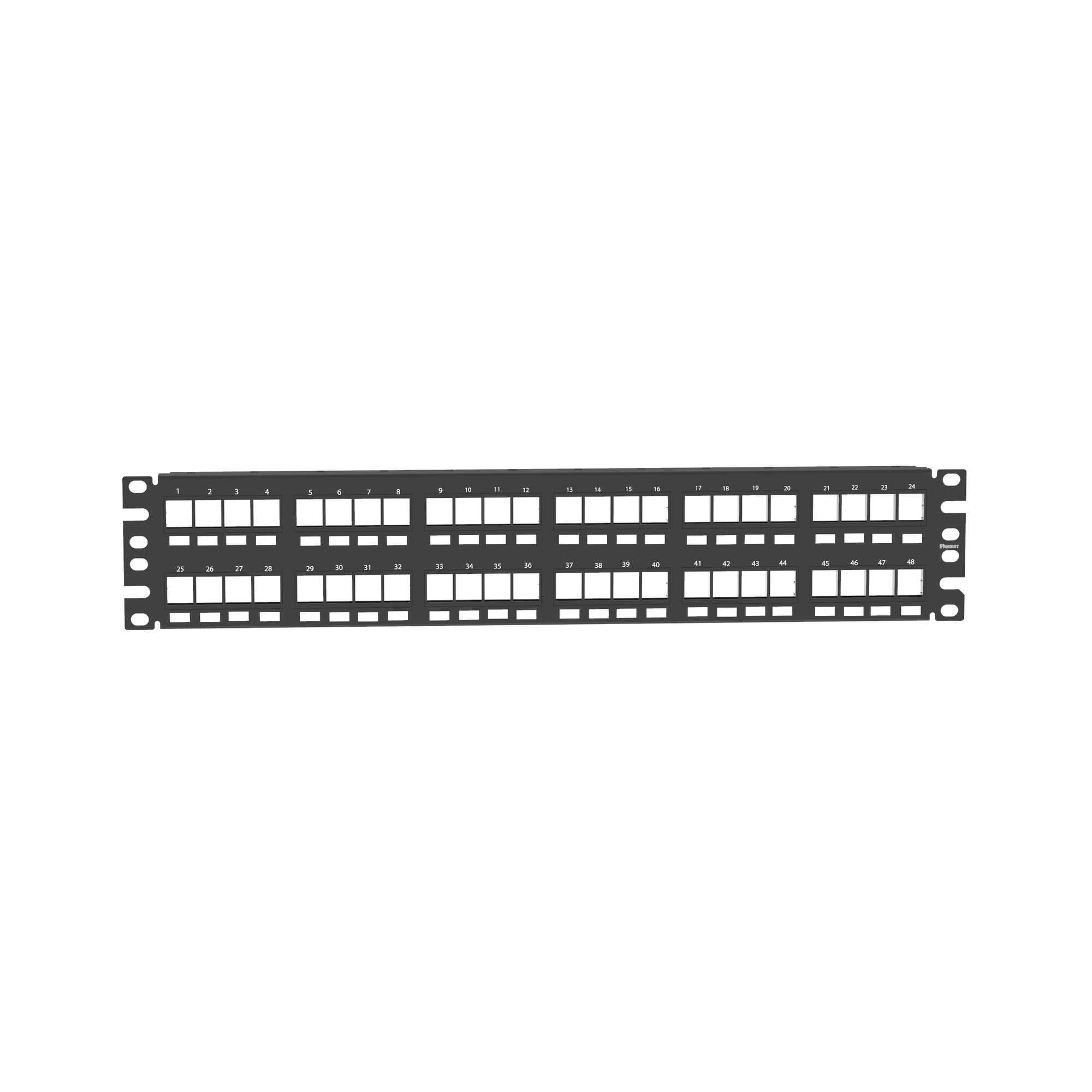 NK Modular Patch Panel, Flat, Flush Moun