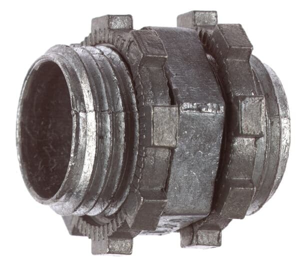 Box Spacer, Space 1/4 Inch, Conduit Size 1/2 Inch, Length 1-1/8 Inch, Thread Length 13/32 Inch, Die Cast Zinc