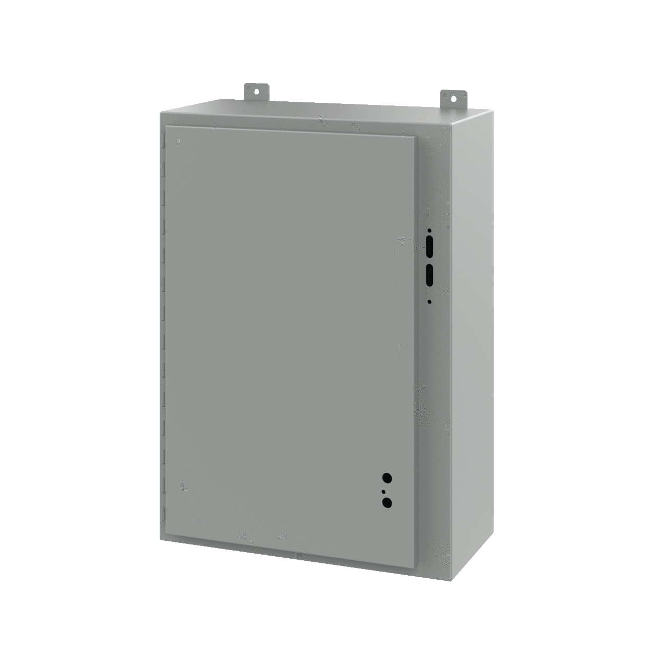 Disconnect Enclosure without Handle Type 12, 30.00x21.38x10.00, Gray, Steel