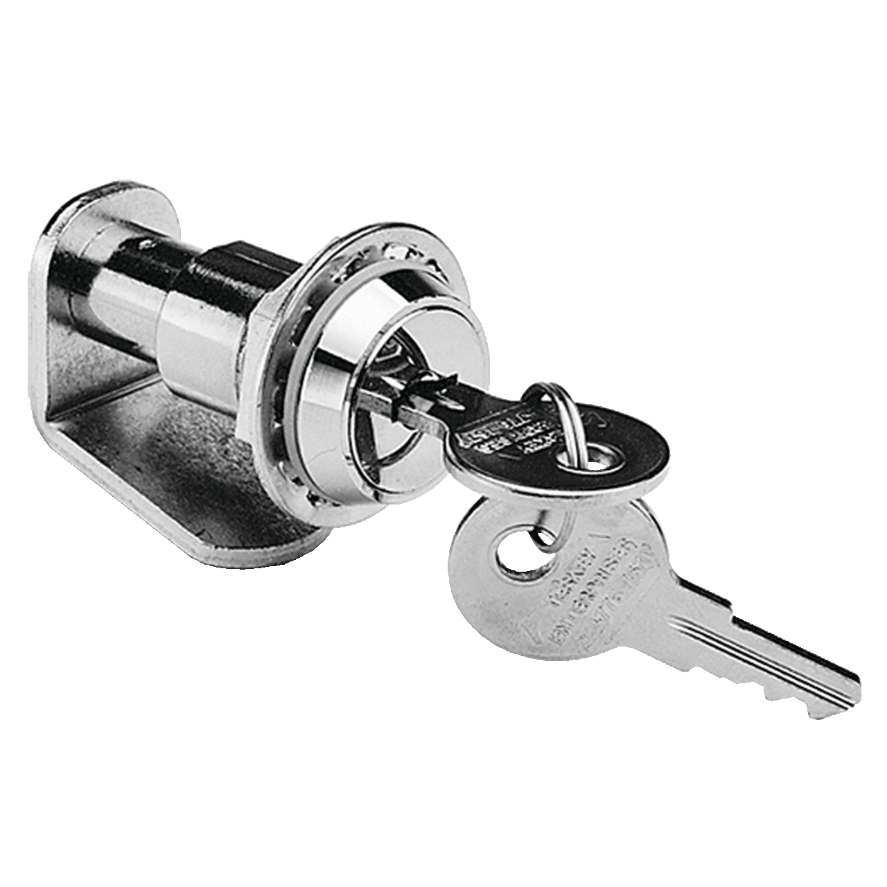 Lock Kit for Clamp Cover Junction Box, Chrome Plated, Steel