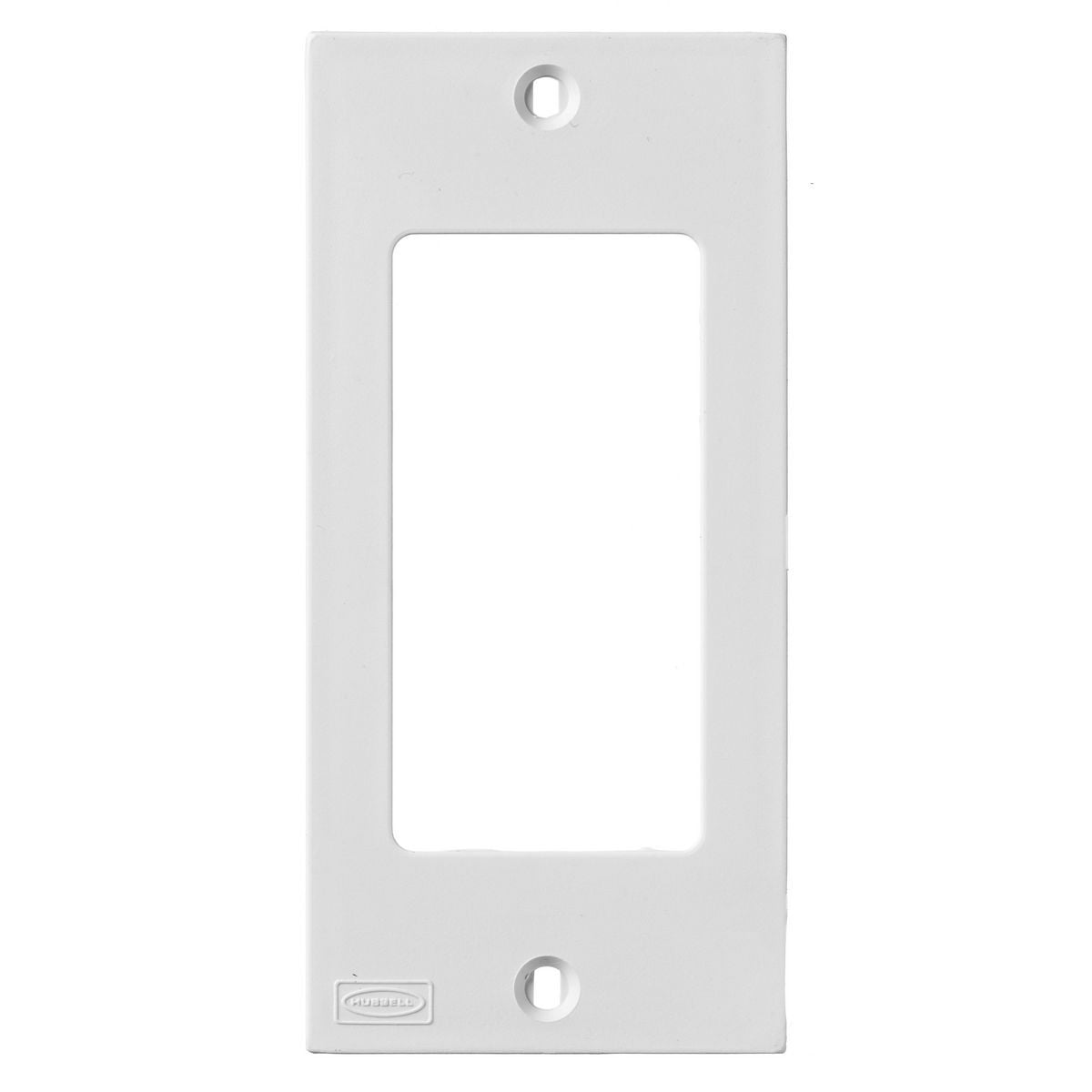 Hubbell Wiring Device Kellems, Network Wiring Products, KP Series WallPlates, 1-Gang, Decorator Opening, White