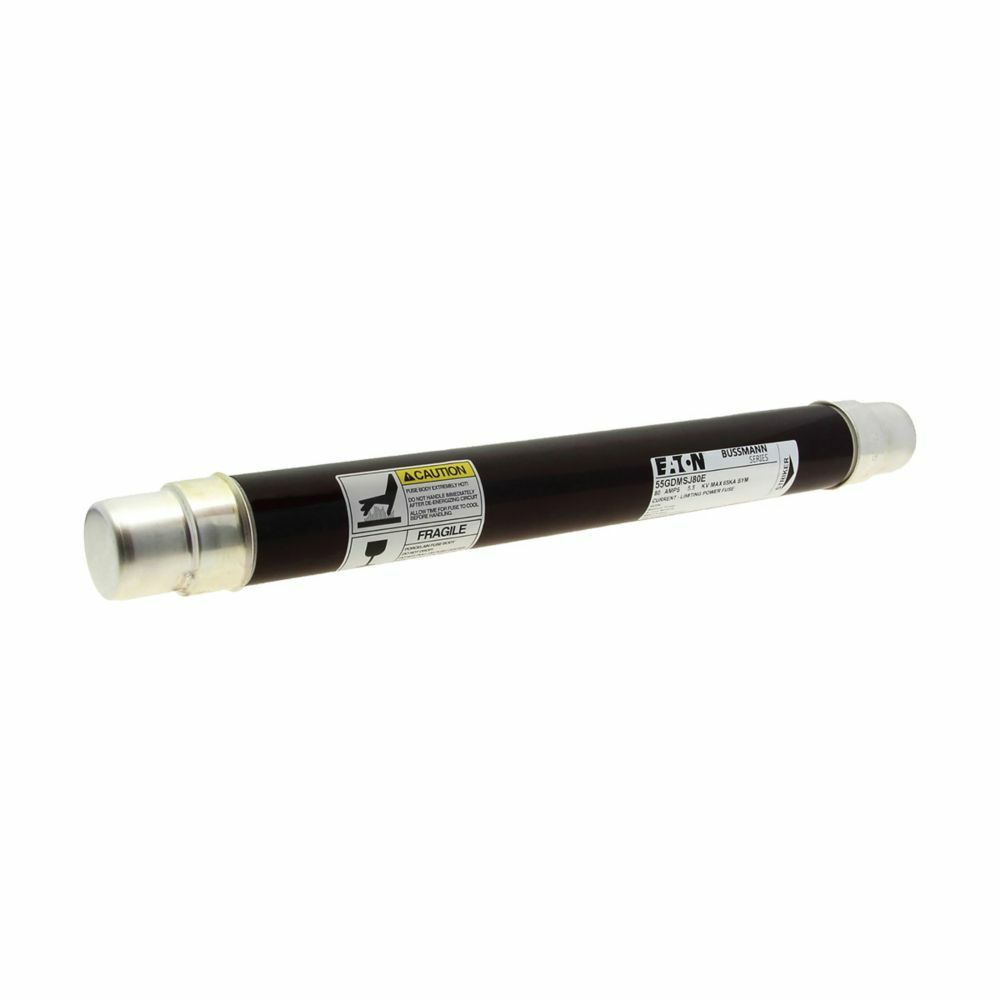 Eaton Bussmann series Fuse, Amperage Rating:80A, Barrels:1, Current Rating:80A, Fuse Indicator:With Indicator, Fuse Type:High Voltage, Interrupt Capacity:65 KA, Interrupt Rating:65 KA, Maximum Design Voltage:5.5 kV