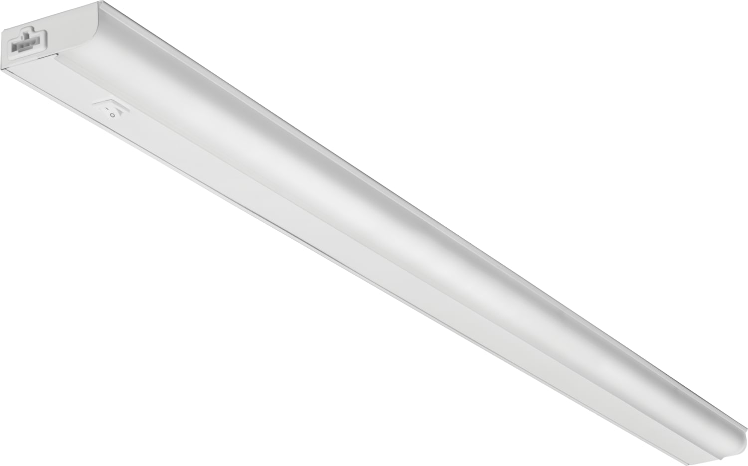 Economy LED undercabinet, 4' Nominal, 3000K, White Rocker Swith, White finish, SKU - 236JYF