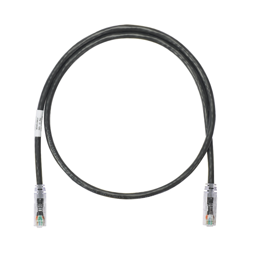 NK Copper Patch Cord, Category 6, Black 