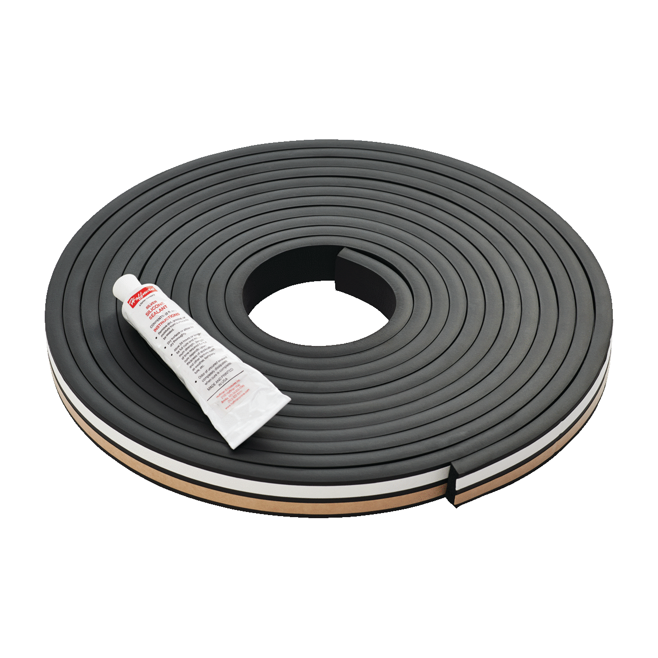 Gasket Replacement Kit for HOFFMAN Enclosures, .38x1.00 inch, Black, EPDM