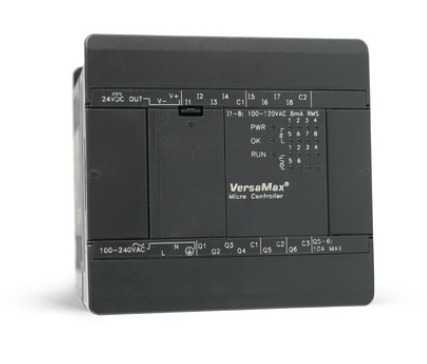 VersaMax DIN rail clip for securing VersaMax modules on the DIN rail.  Qty 2